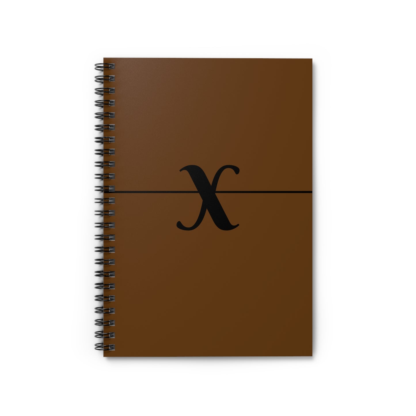 EllejaiisTravels Letter "X" Spiral Notebook - Ruled Line