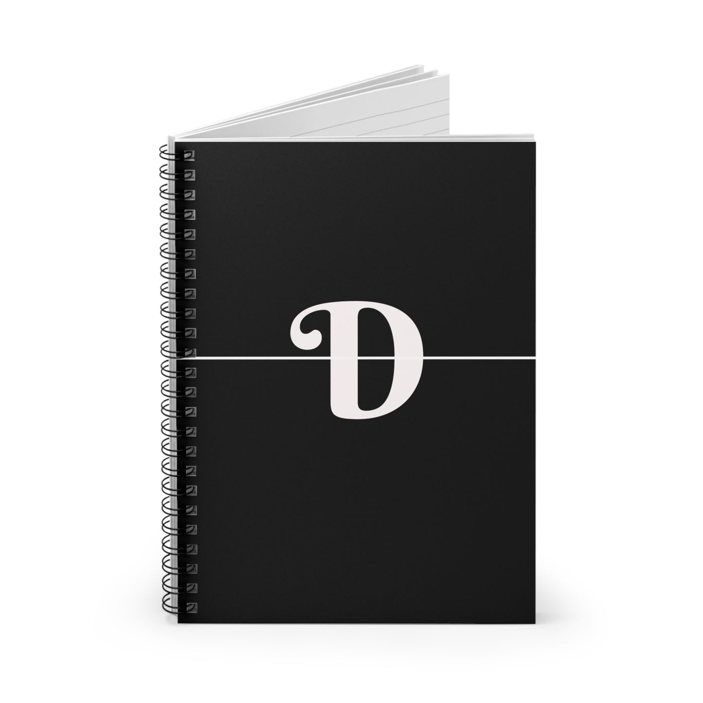EllejaiisTravels Letter "D" Pink Spiral Notebook - Ruled Line