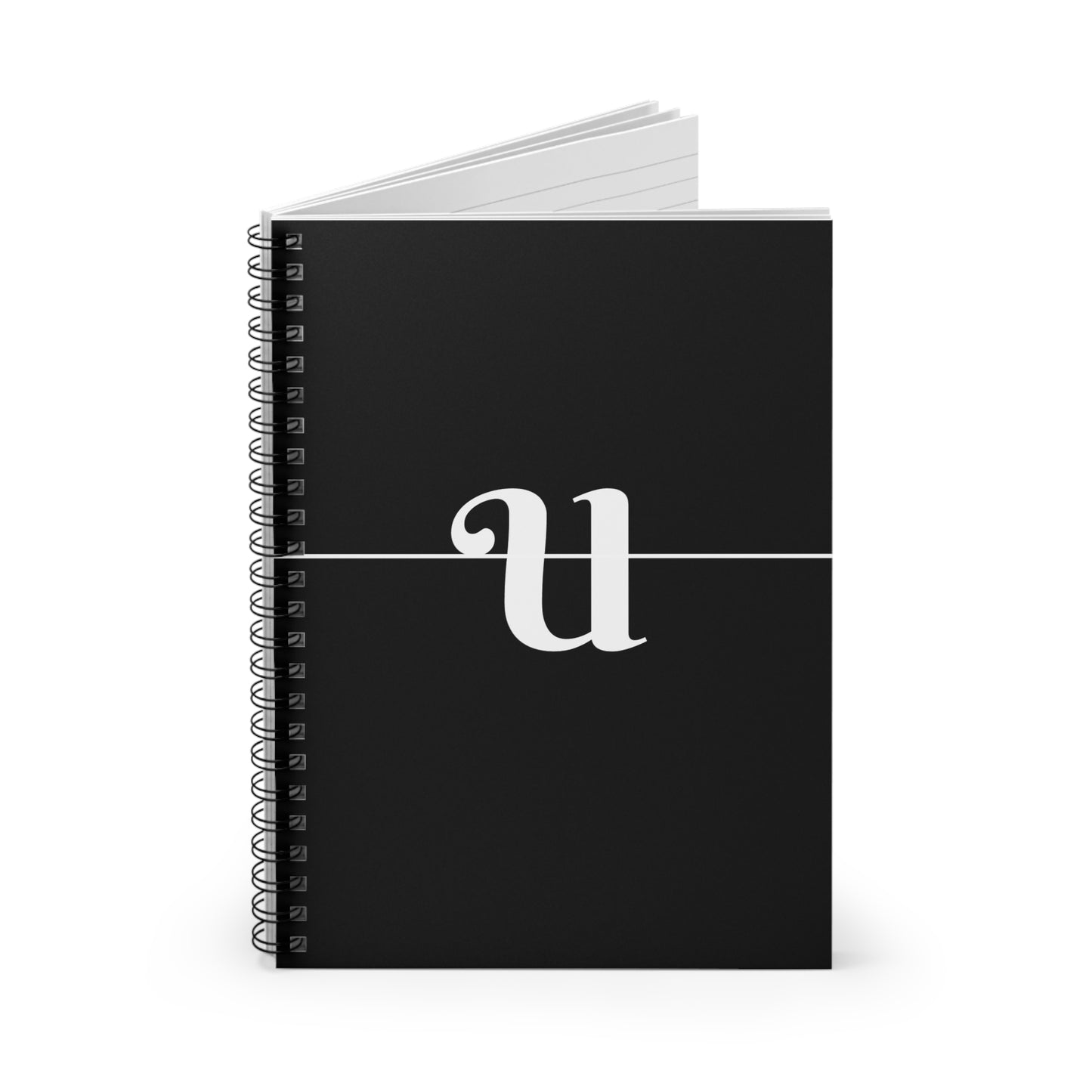 EllejaiisTravels Letter "U" Pink Spiral Notebook - Ruled Line