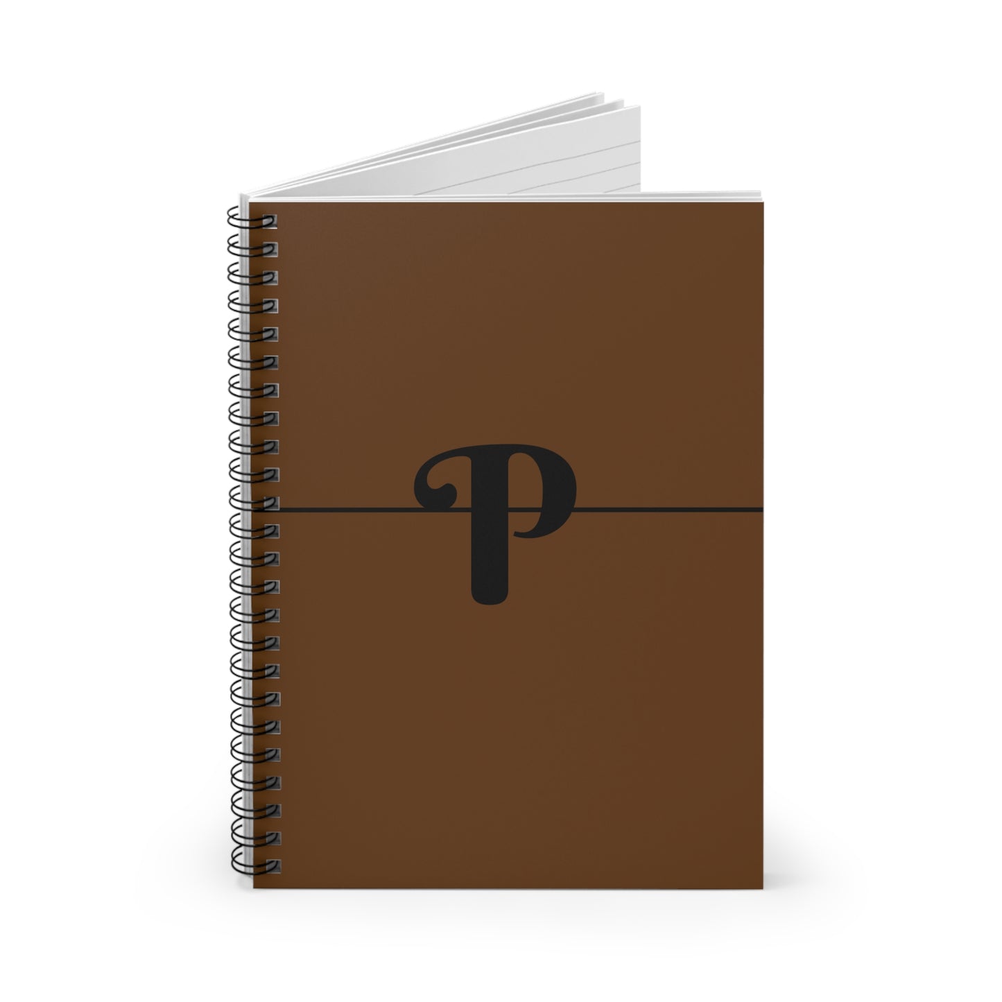 EllejaiisTravels Letter "P" Spiral Notebook - Ruled Line