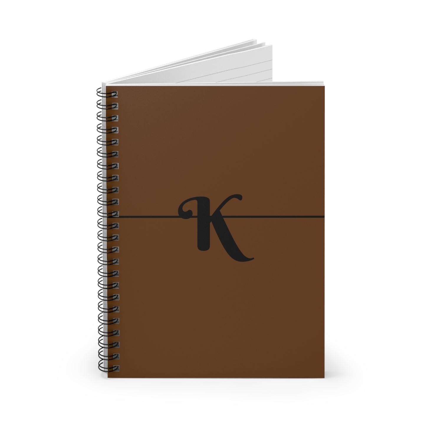 EllejaiisTravels Letter "K" Spiral Notebook - Ruled Line