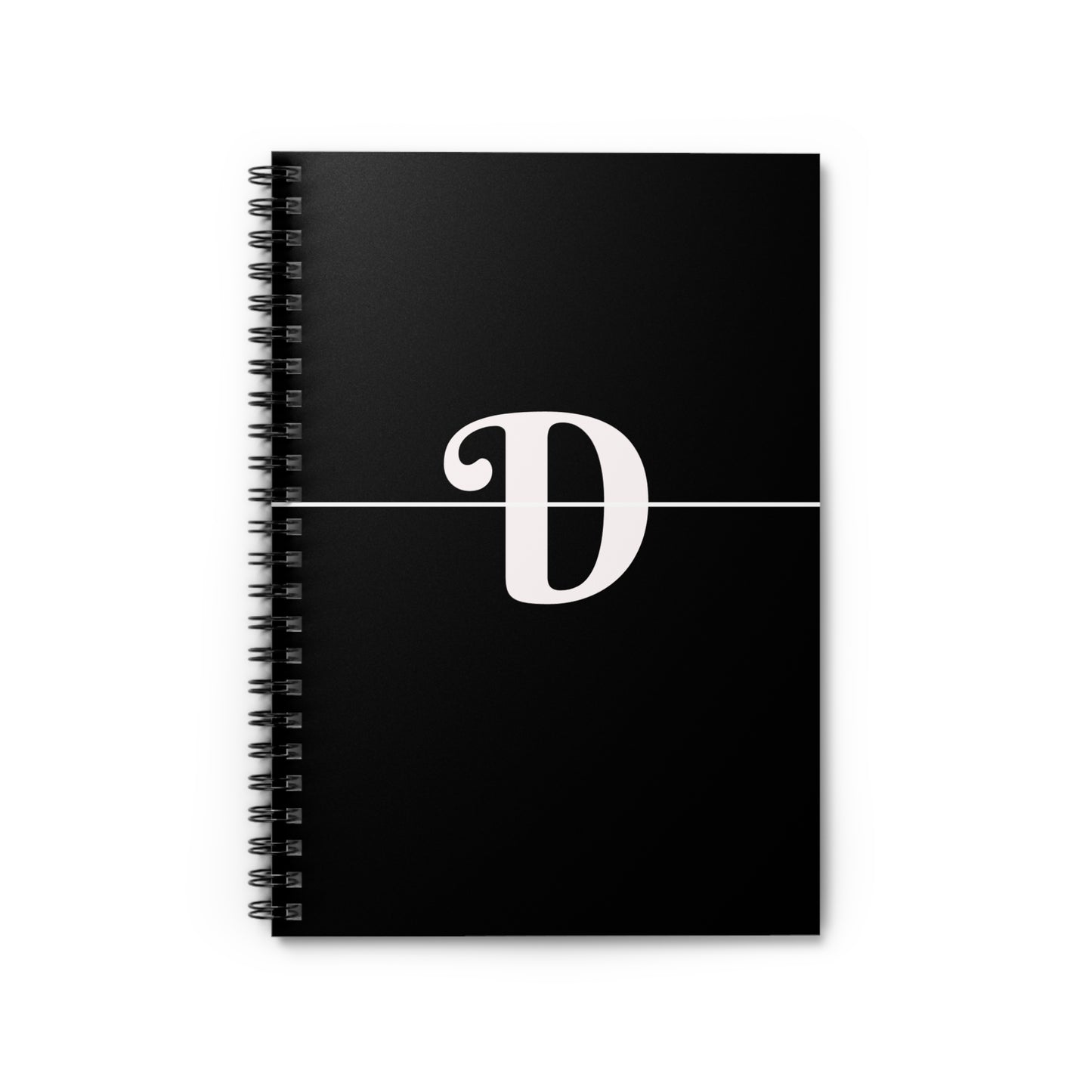 EllejaiisTravels Letter "D" Pink Spiral Notebook - Ruled Line