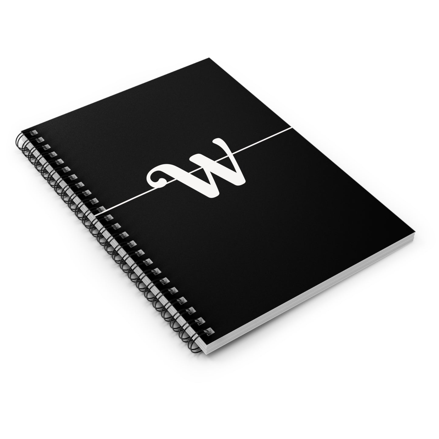 EllejaiisTravels Letter "W" Pink Spiral Notebook - Ruled Line