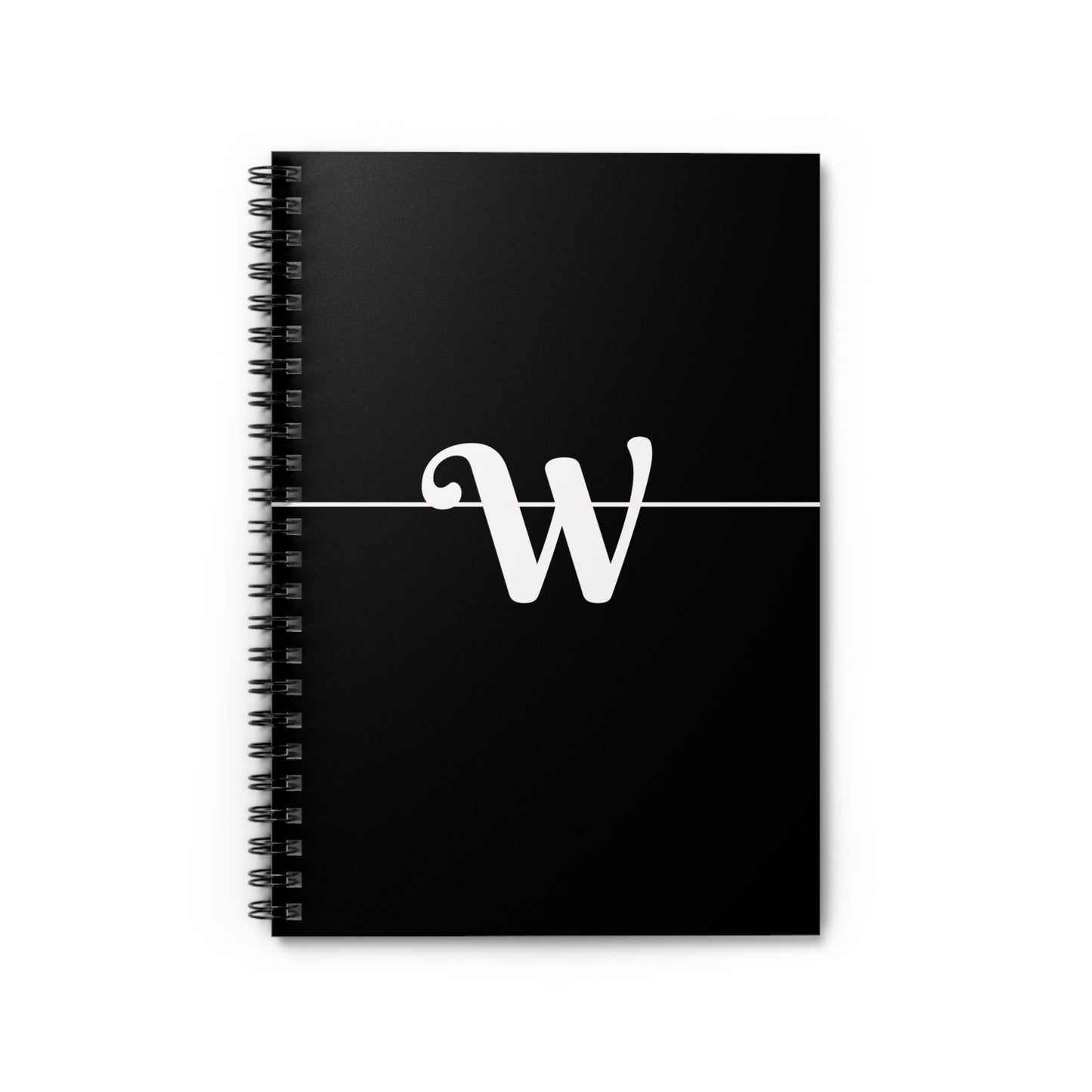 EllejaiisTravels Letter "W" Pink Spiral Notebook - Ruled Line