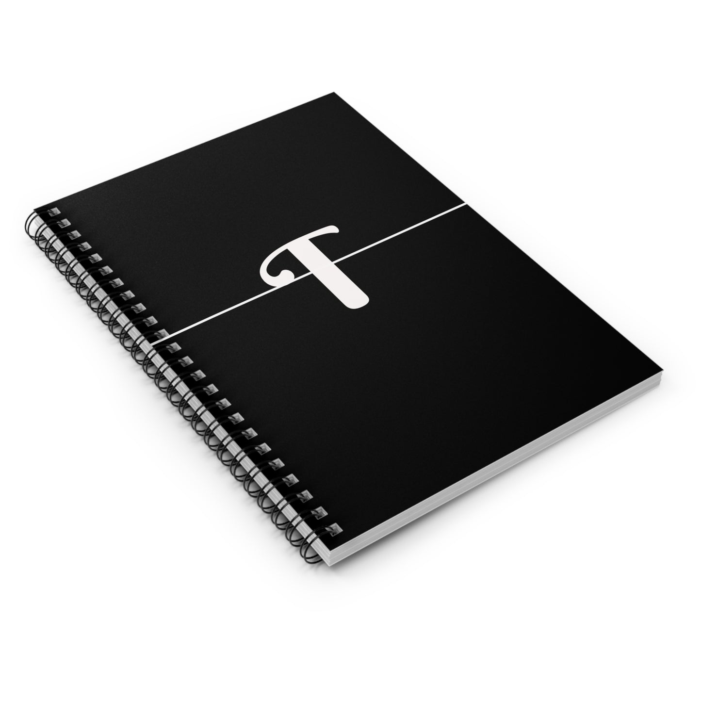 EllejaiisTravels Letter "T" Pink Spiral Notebook - Ruled Line