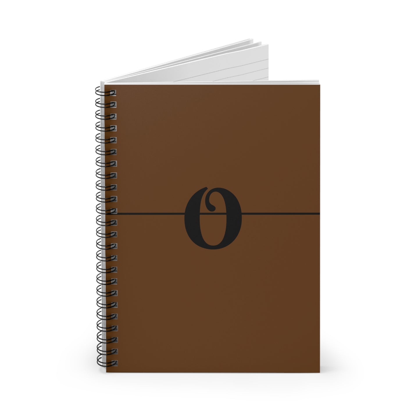 EllejaiisTravels Letter "O" Spiral Notebook - Ruled Line
