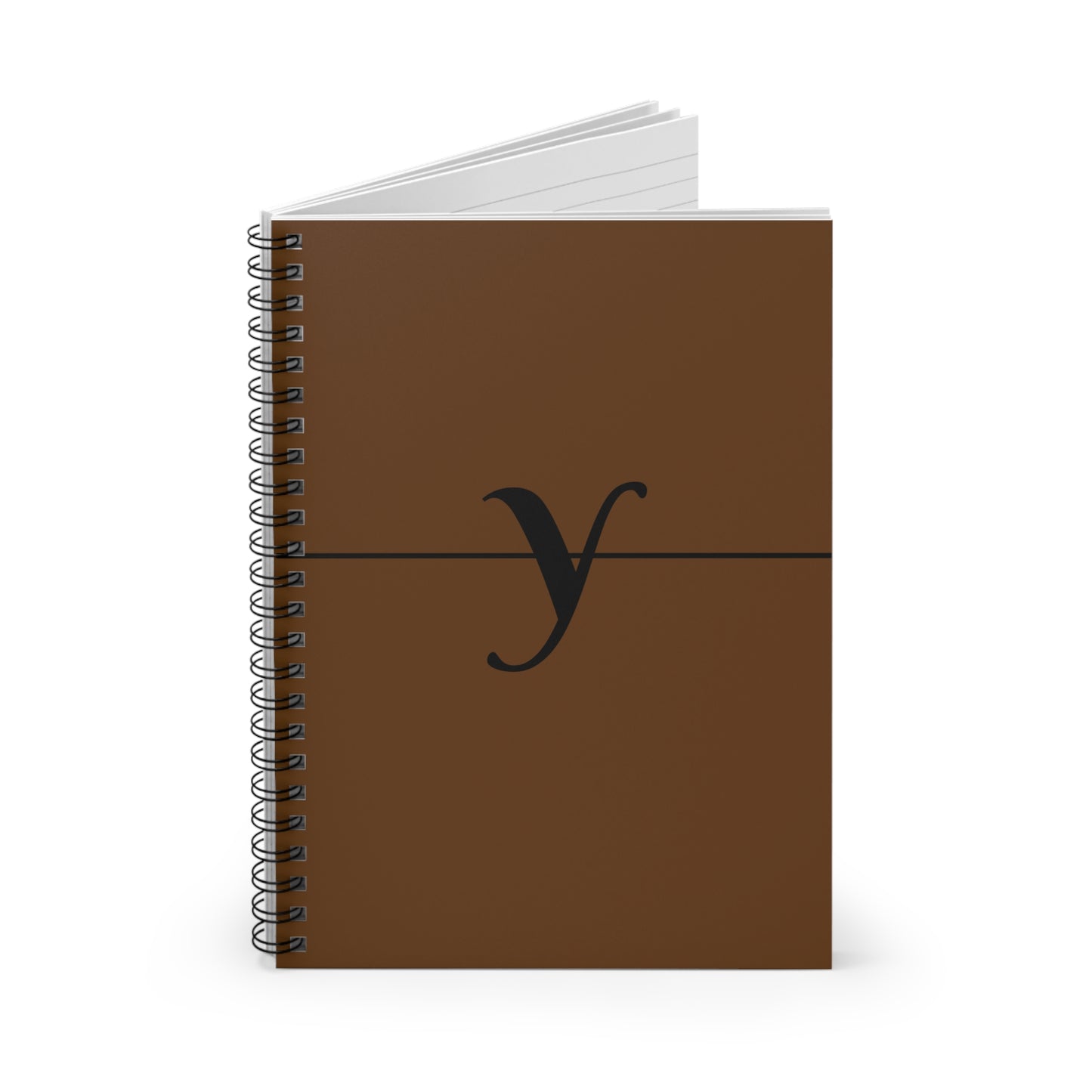 EllejaiisTravels Letter "Y" Spiral Notebook - Ruled Line