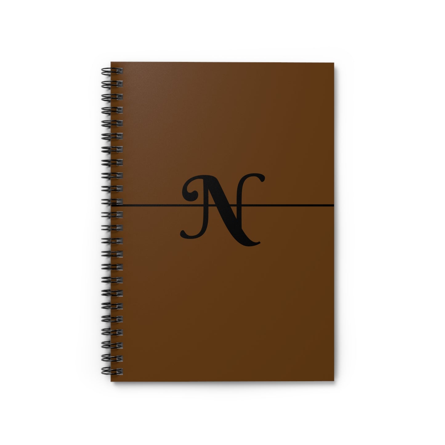 EllejaiisTravels Letter "N" Spiral Notebook - Ruled Line