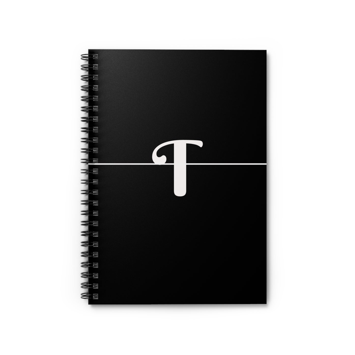 EllejaiisTravels Letter "T" Pink Spiral Notebook - Ruled Line
