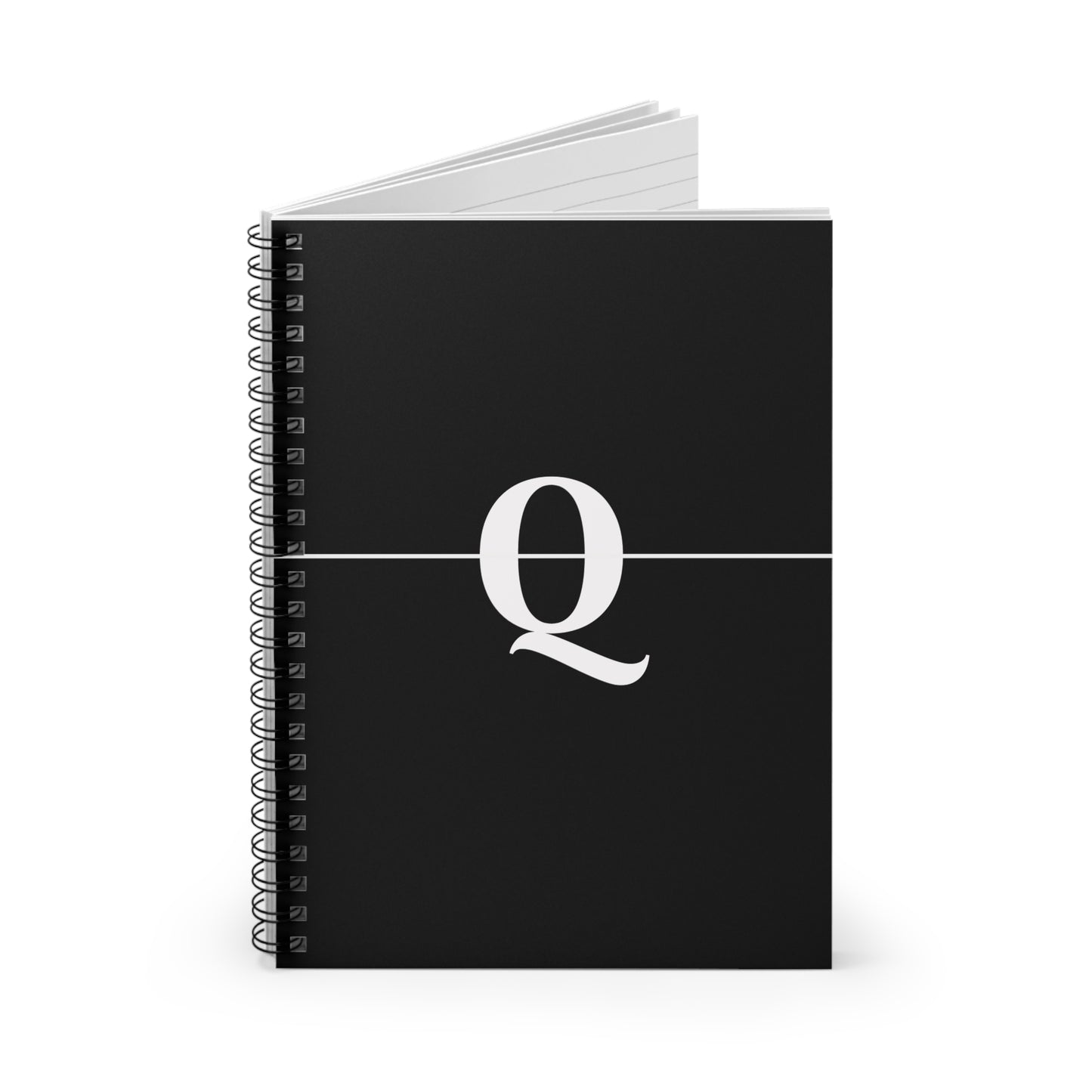 EllejaiisTravels Letter "Q" Pink Spiral Notebook - Ruled Line
