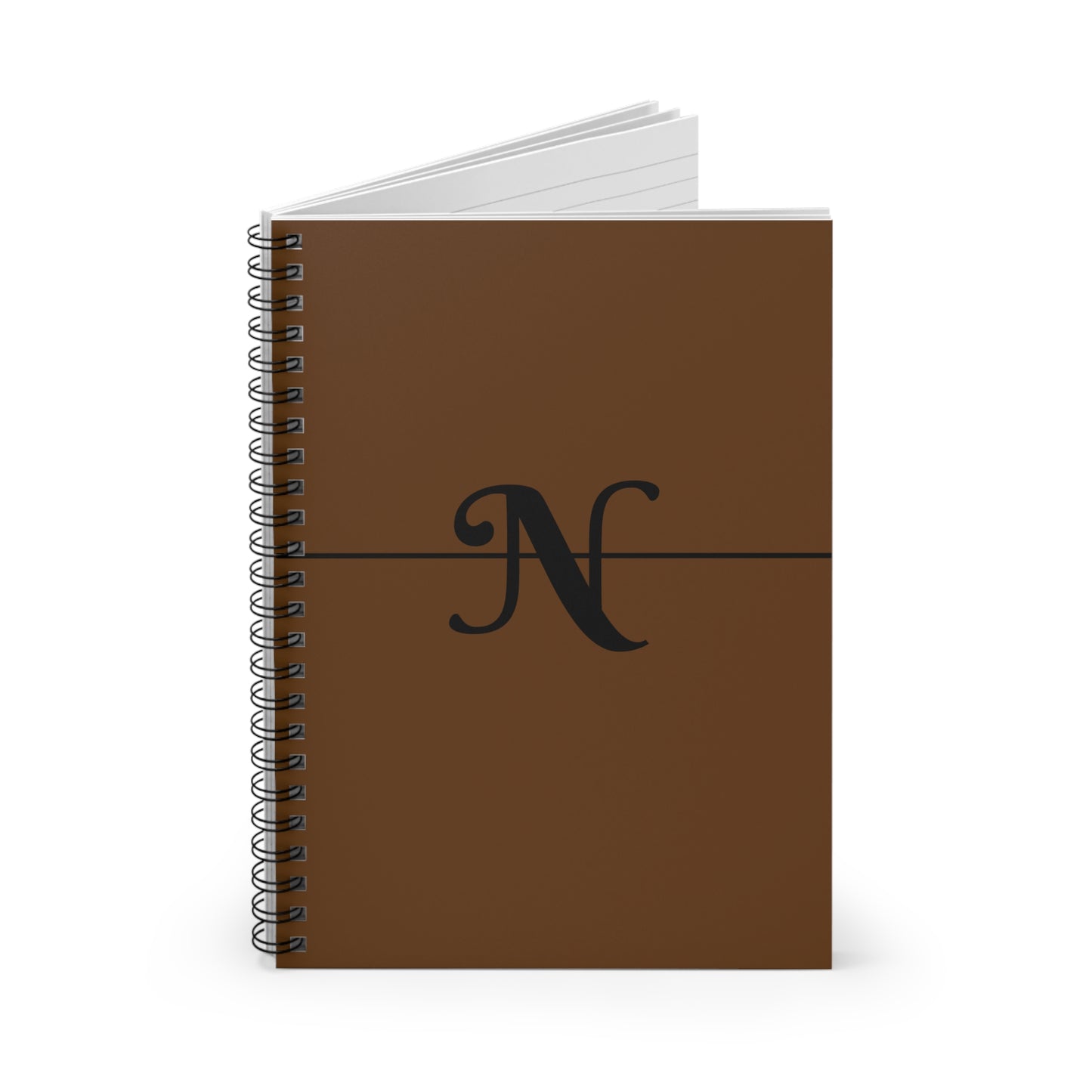EllejaiisTravels Letter "N" Spiral Notebook - Ruled Line