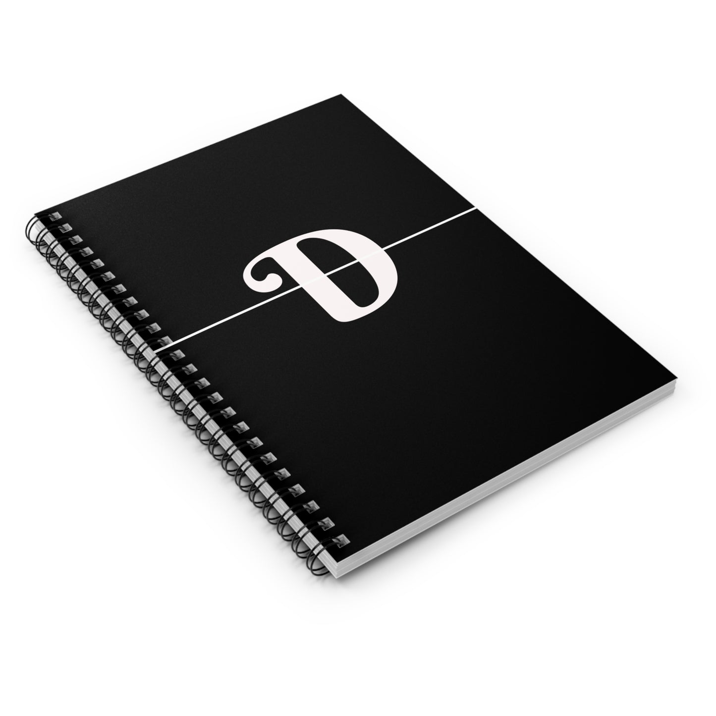EllejaiisTravels Letter "D" Pink Spiral Notebook - Ruled Line