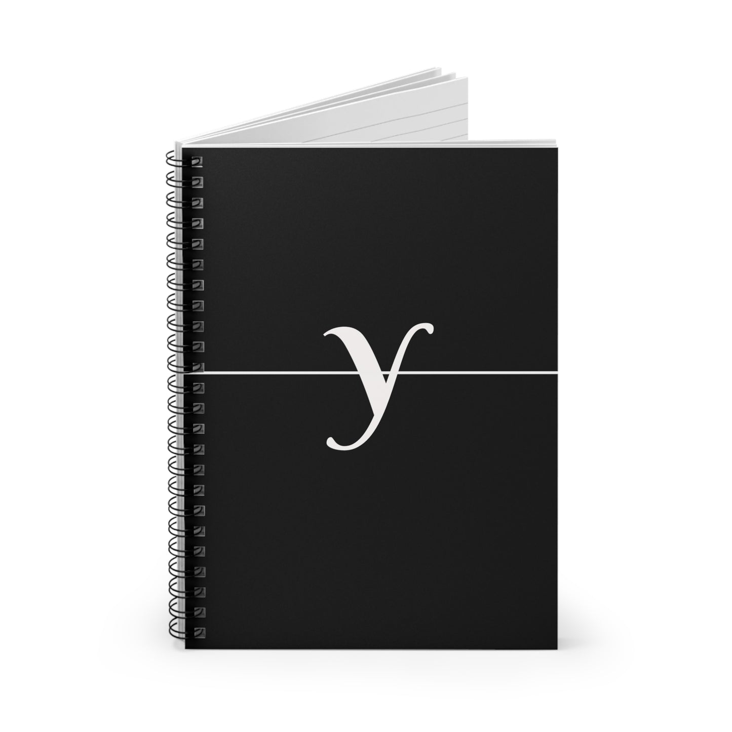 EllejaiisTravels Letter "Y" Pink Spiral Notebook - Ruled Line