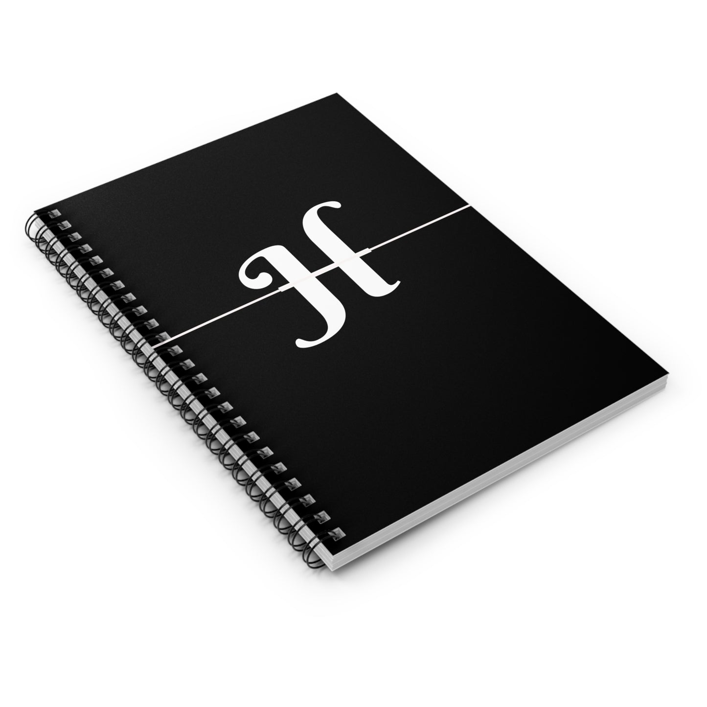 EllejaiisTravels Letter "H" Pink Spiral Notebook - Ruled Line