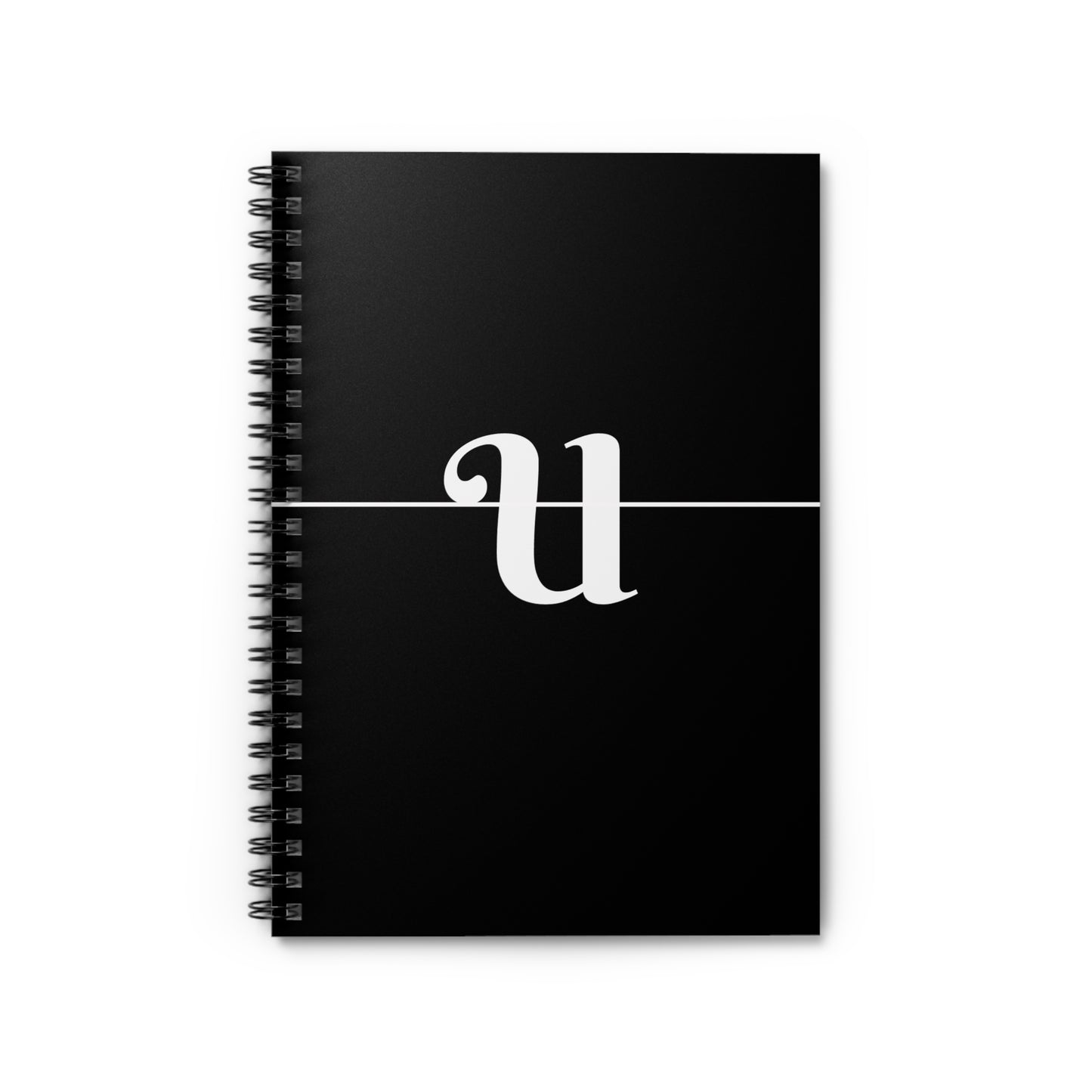 EllejaiisTravels Letter "U" Pink Spiral Notebook - Ruled Line