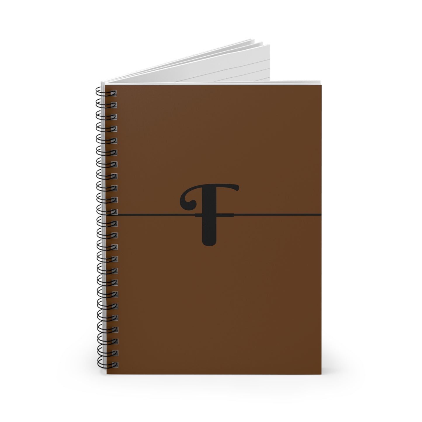 EllejaiisTravels Letter "F" Spiral Notebook - Ruled Line