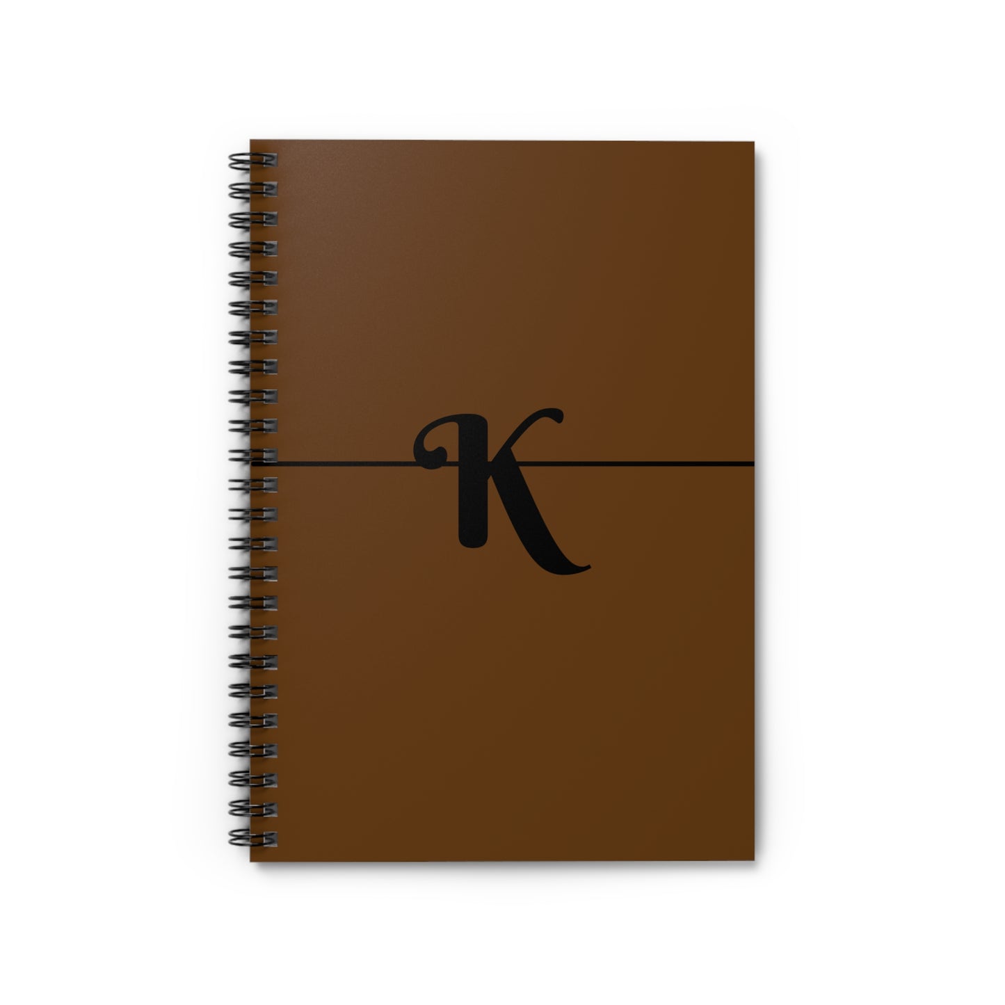 EllejaiisTravels Letter "K" Spiral Notebook - Ruled Line