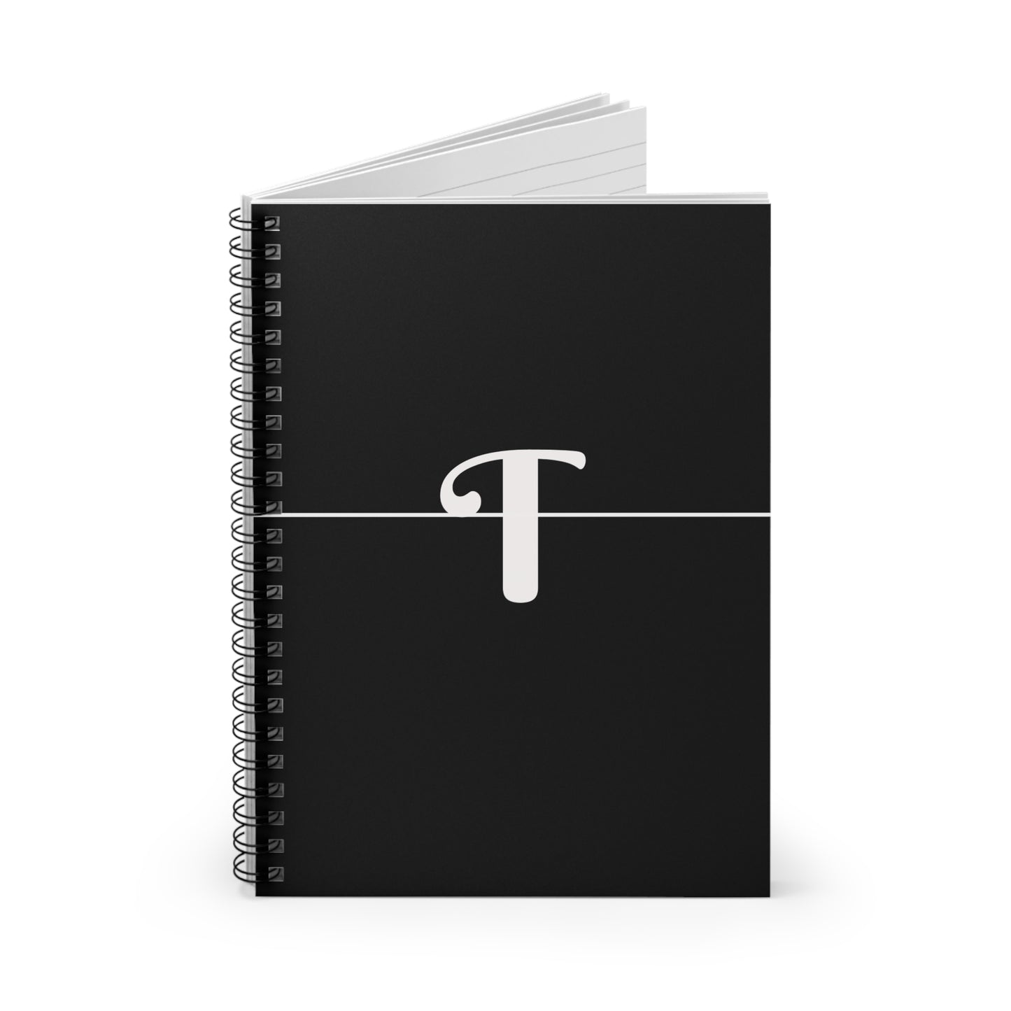 EllejaiisTravels Letter "T" Pink Spiral Notebook - Ruled Line