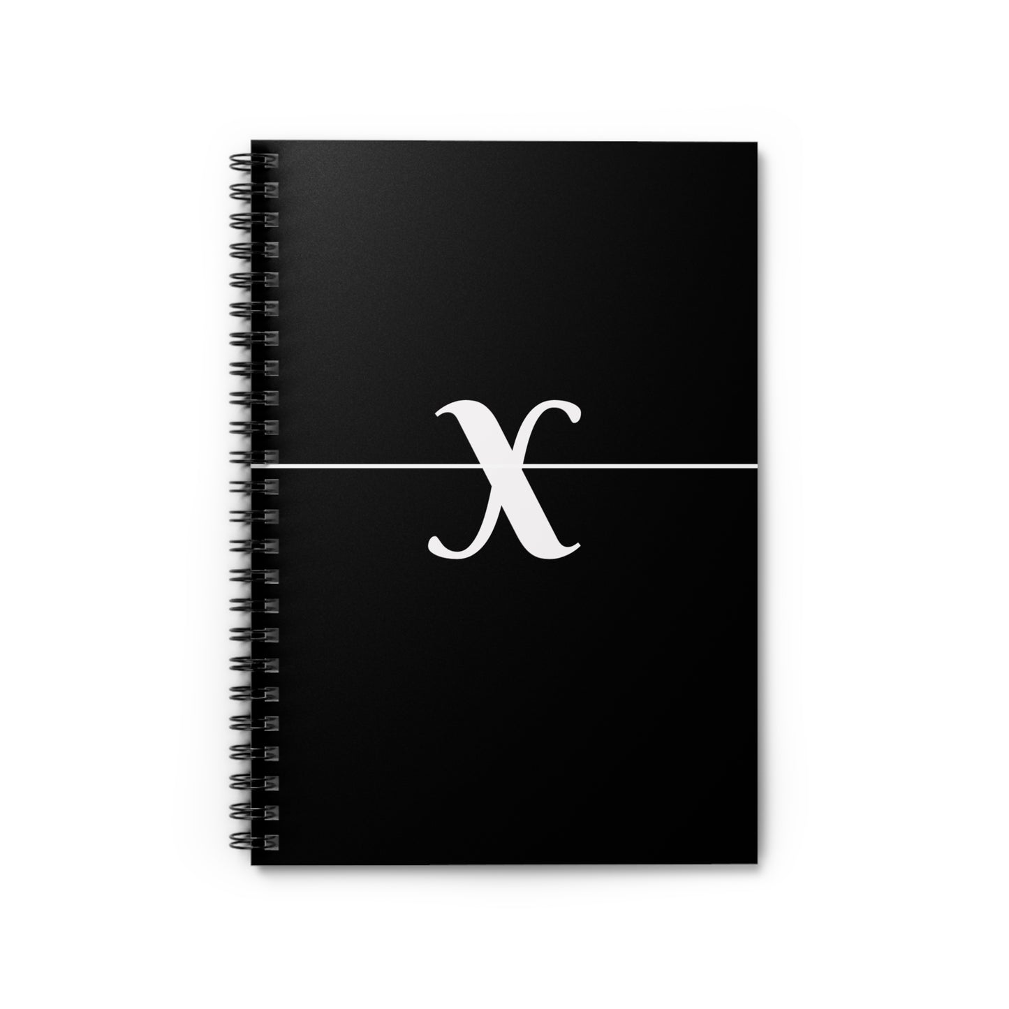EllejaiisTravels Letter "X" Pink Spiral Notebook - Ruled Line