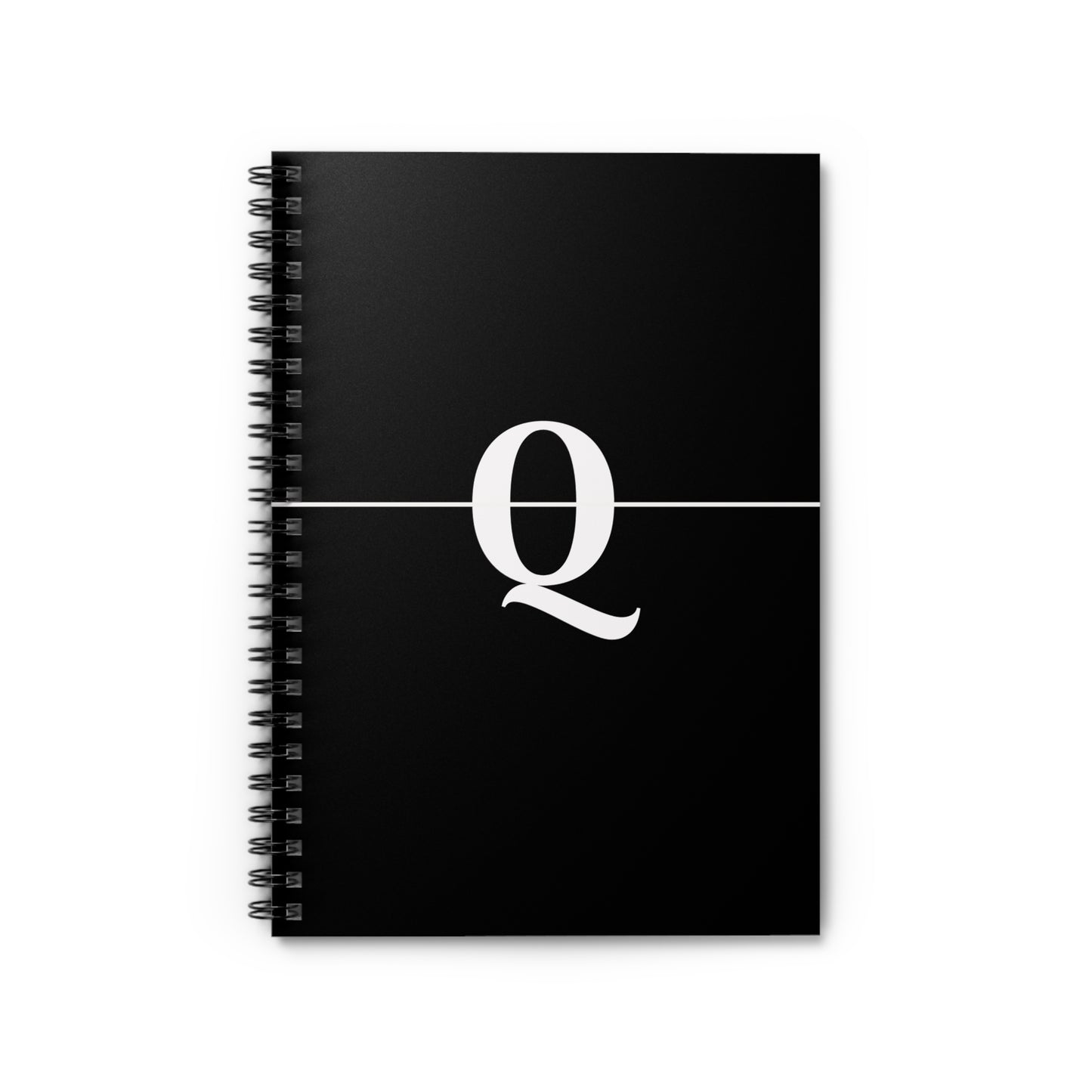 EllejaiisTravels Letter "Q" Pink Spiral Notebook - Ruled Line