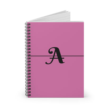 EllejaiisTravels Letter "A" Spiral Notebook - Ruled Line