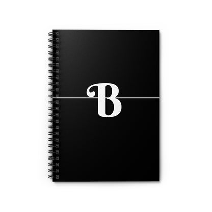EllejaiisTravels Letter "B" Pink Spiral Notebook - Ruled Line