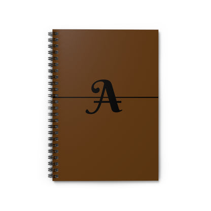 EllejaiisTravels Letter "A" Spiral Notebook - Ruled Line