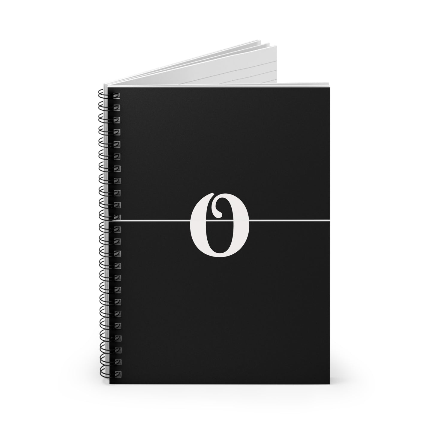 EllejaiisTravels Letter "O" Pink Spiral Notebook - Ruled Line