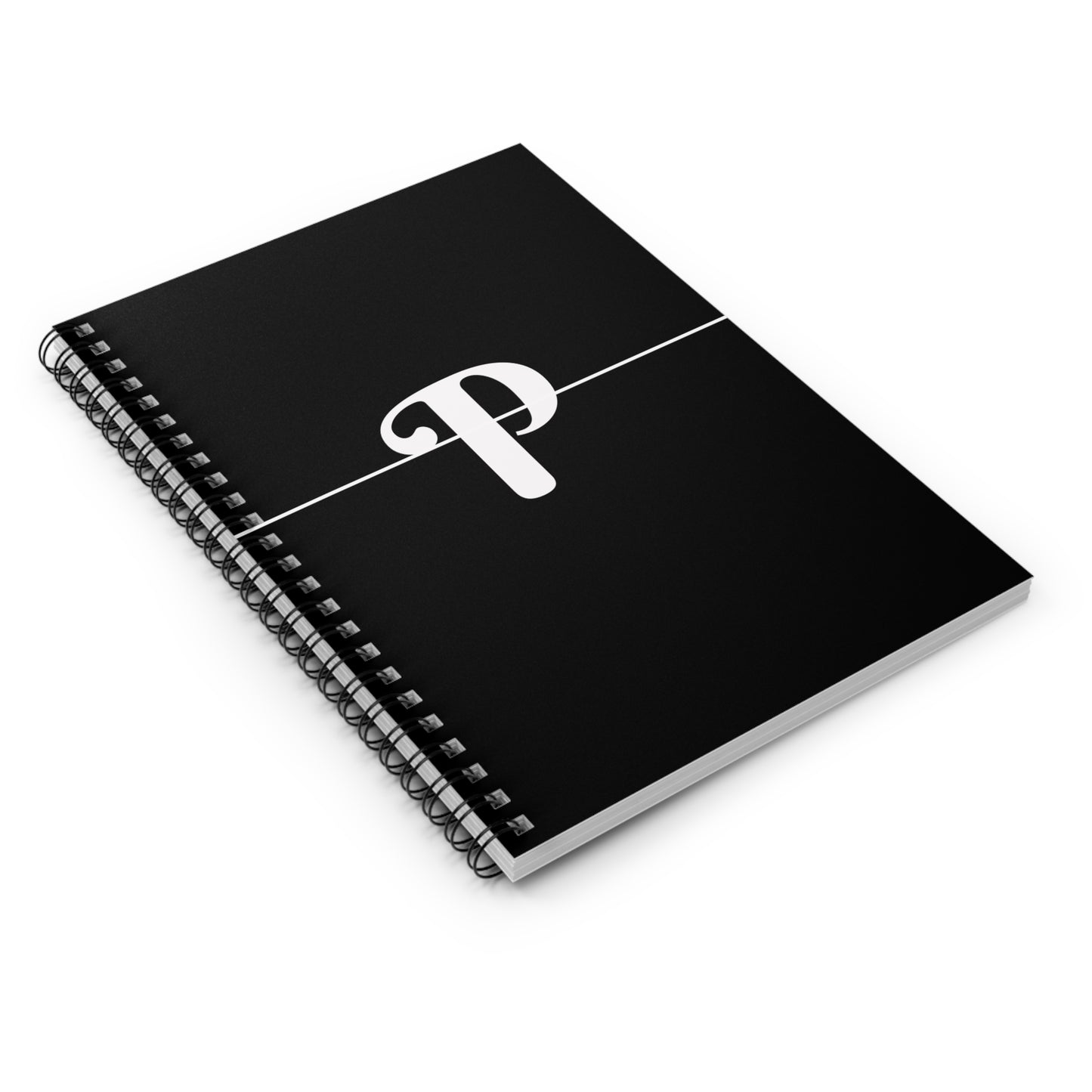 EllejaiisTravels Letter "P" Pink Spiral Notebook - Ruled Line
