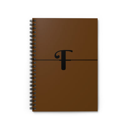 EllejaiisTravels Letter "F" Spiral Notebook - Ruled Line