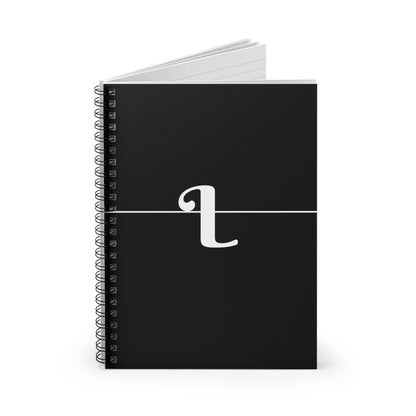 EllejaiisTravels Letter "L" Pink Spiral Notebook - Ruled Line