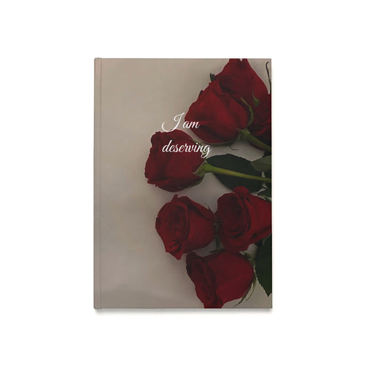 I am Deserving' Valentines Flowers Travel Sketchbook' Hardcover Journal