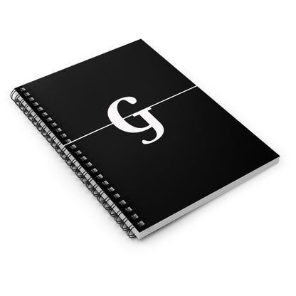 EllejaiisTravels Letter "G" Pink Spiral Notebook - Ruled Line