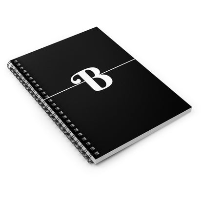 EllejaiisTravels Letter "B" Pink Spiral Notebook - Ruled Line