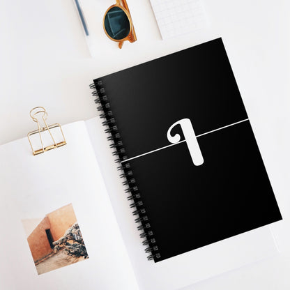 EllejaiisTravels Letter "I" Pink Spiral Notebook - Ruled Line