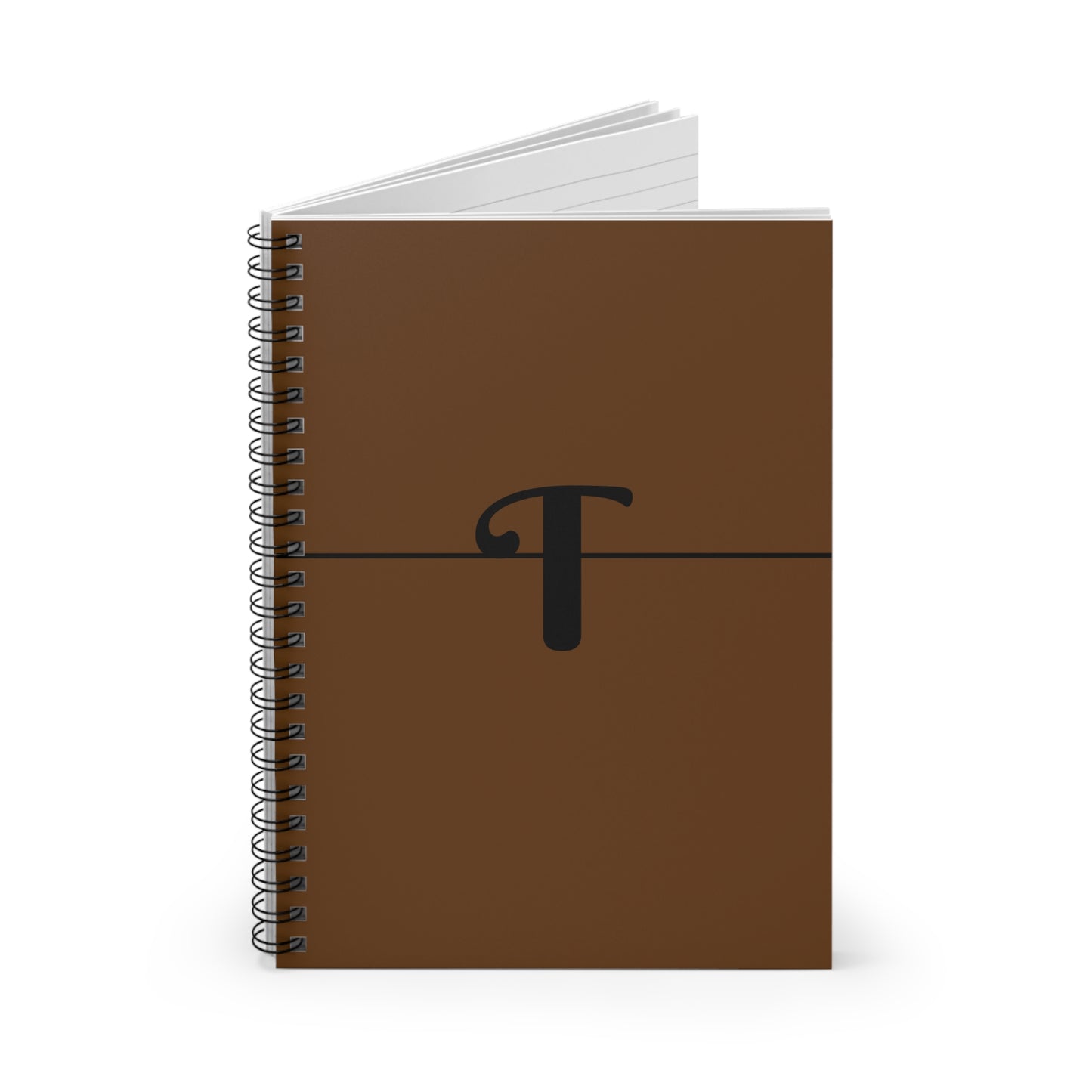 EllejaiisTravels Letter "T" Spiral Notebook - Ruled Line