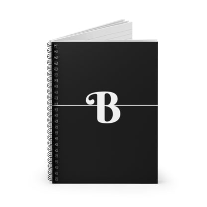 EllejaiisTravels Letter "B" Pink Spiral Notebook - Ruled Line