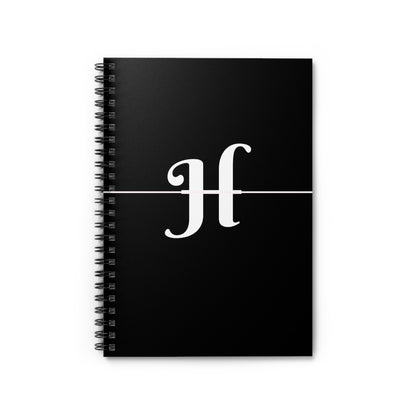 EllejaiisTravels Letter "H" Pink Spiral Notebook - Ruled Line