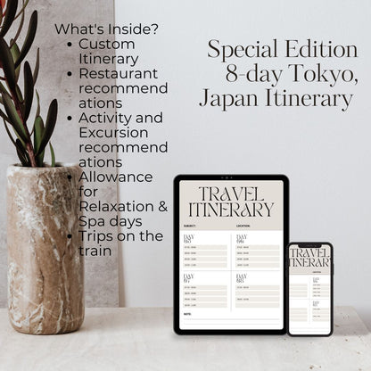 Special Edition: 8-day Tokyo, Japan Digital Download Itinerary