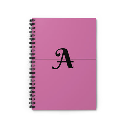 EllejaiisTravels Letter "A" Spiral Notebook - Ruled Line