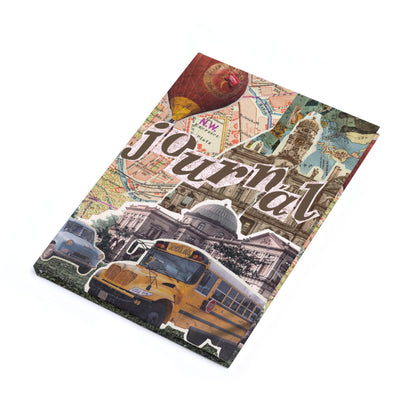 Travel Collage Sketchbook' Hardcover Journal