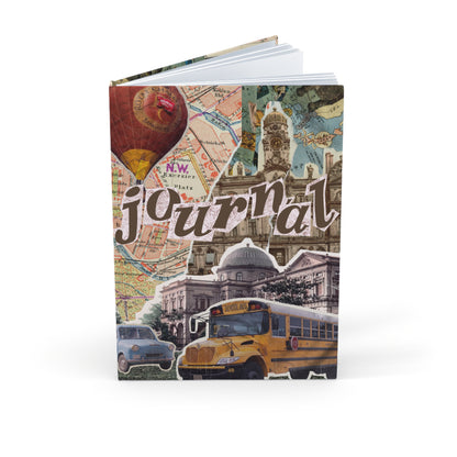 Travel Collage Sketchbook' Hardcover Journal