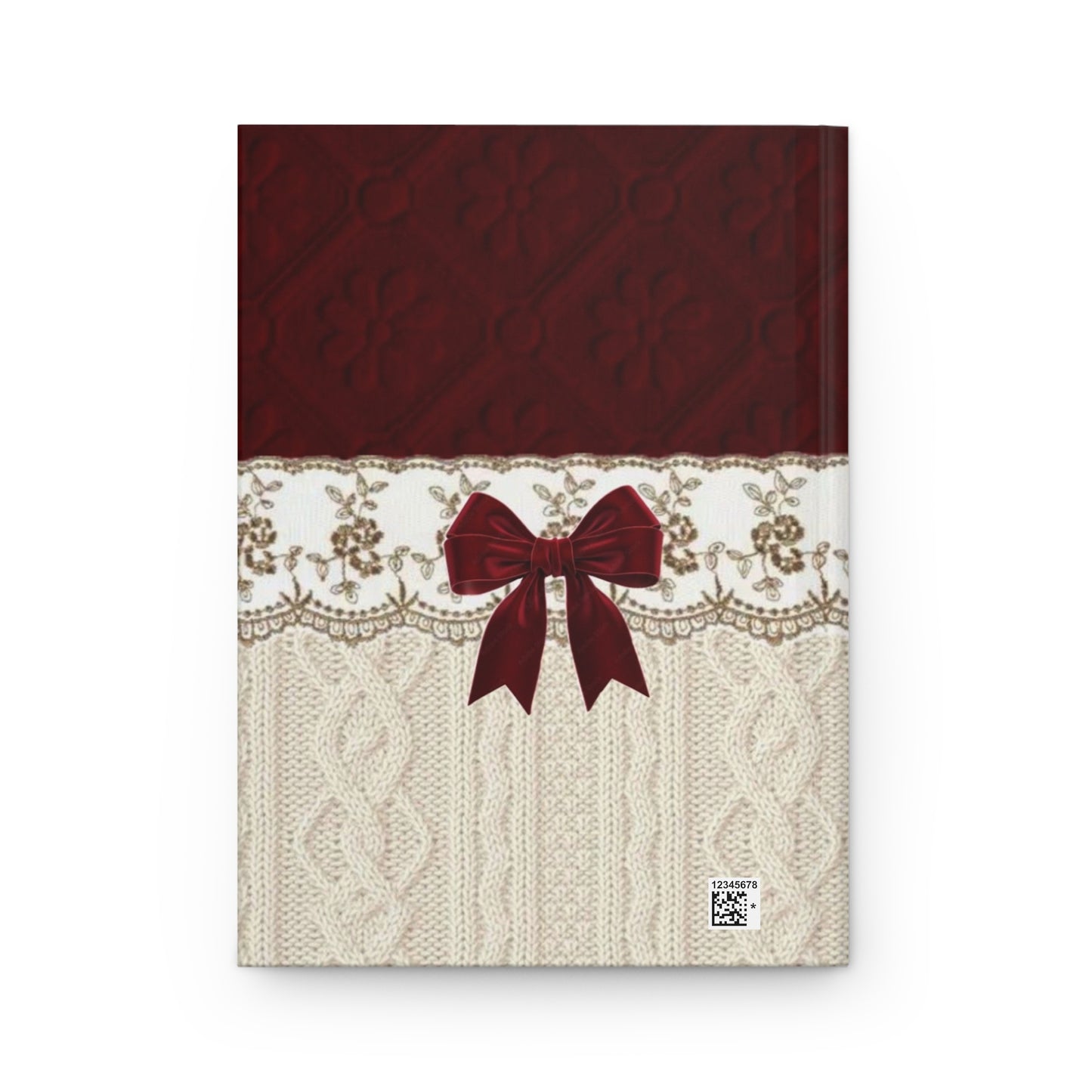 Ellejaiitravels Holiday Stocking Hardcover Journal — Floral Berry Notebook
