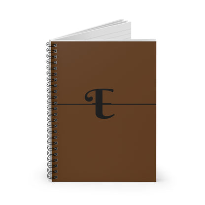 EllejaiisTravels Letter "E" Spiral Notebook - Ruled Line