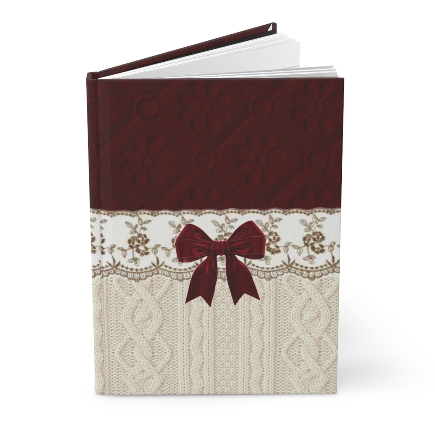 Ellejaiitravels Holiday Stocking Hardcover Journal — Floral Berry Notebook