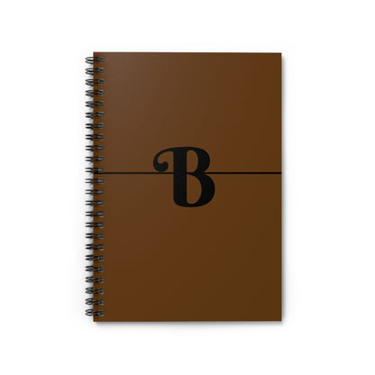 EllejaiisTravels Letter "B" Spiral Notebook - Ruled Line