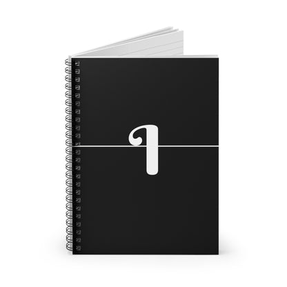 EllejaiisTravels Letter "I" Pink Spiral Notebook - Ruled Line