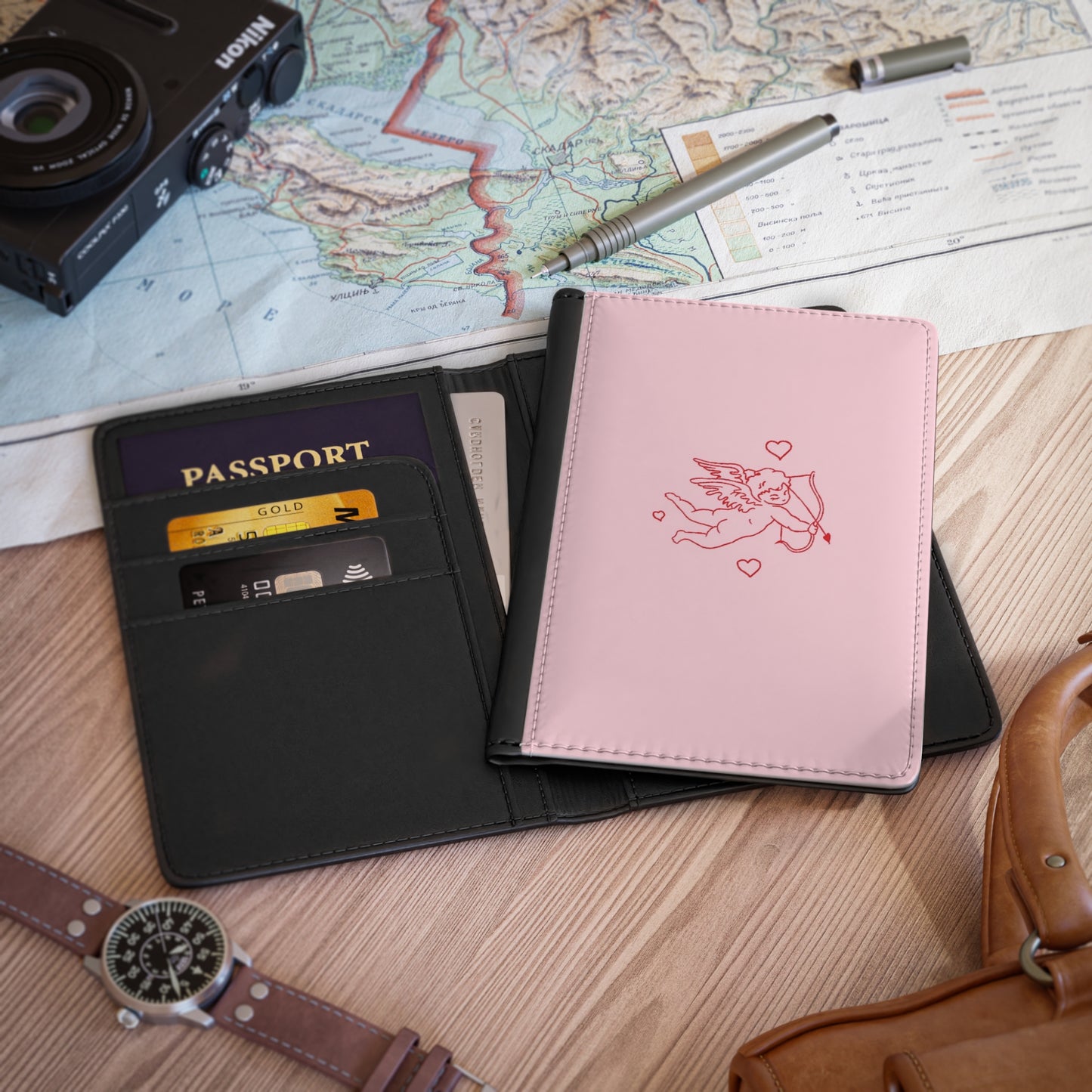 Cupid's Arrow EllejaiiTravels Valentines Day Passport Cover